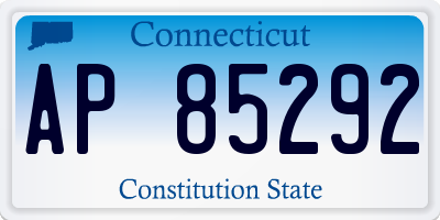 CT license plate AP85292