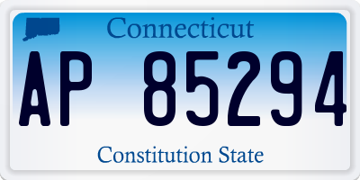 CT license plate AP85294