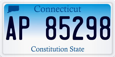 CT license plate AP85298