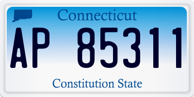 CT license plate AP85311