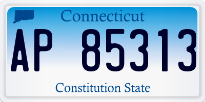 CT license plate AP85313