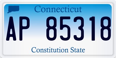 CT license plate AP85318