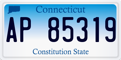 CT license plate AP85319