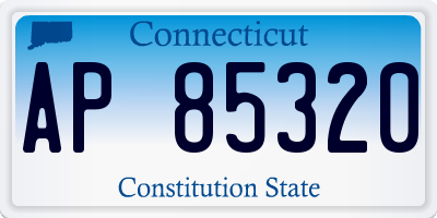 CT license plate AP85320