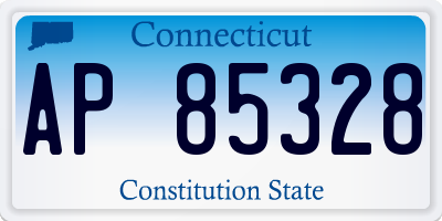 CT license plate AP85328