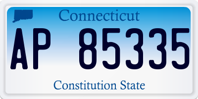CT license plate AP85335