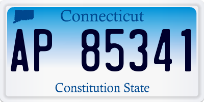 CT license plate AP85341