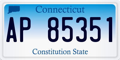 CT license plate AP85351
