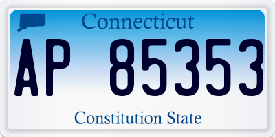 CT license plate AP85353