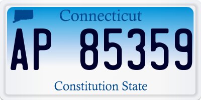 CT license plate AP85359