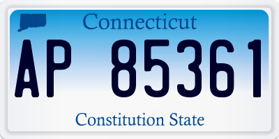 CT license plate AP85361