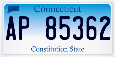 CT license plate AP85362