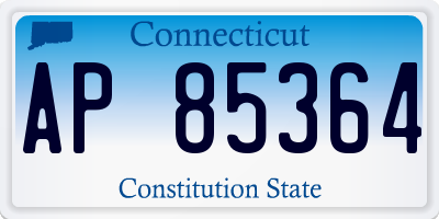 CT license plate AP85364