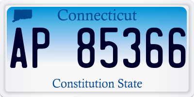 CT license plate AP85366