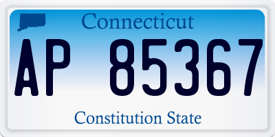CT license plate AP85367