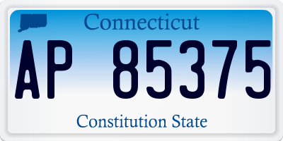 CT license plate AP85375