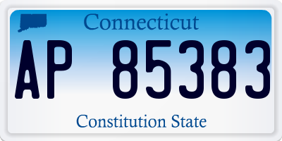 CT license plate AP85383