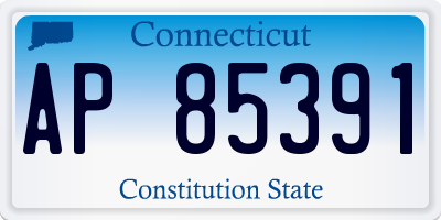 CT license plate AP85391