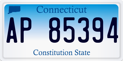 CT license plate AP85394
