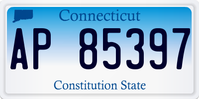 CT license plate AP85397