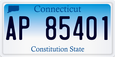 CT license plate AP85401