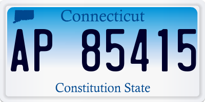 CT license plate AP85415