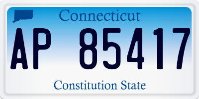 CT license plate AP85417