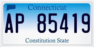 CT license plate AP85419