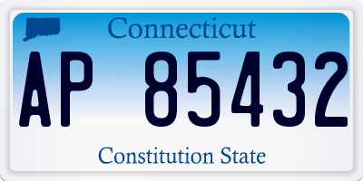 CT license plate AP85432