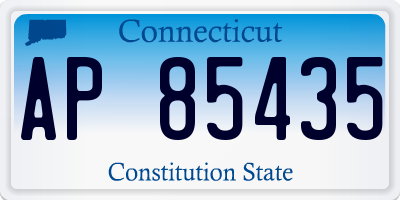 CT license plate AP85435