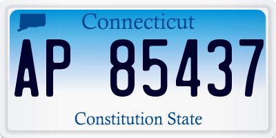 CT license plate AP85437