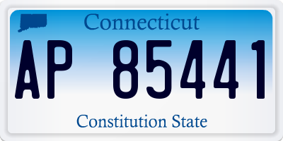 CT license plate AP85441