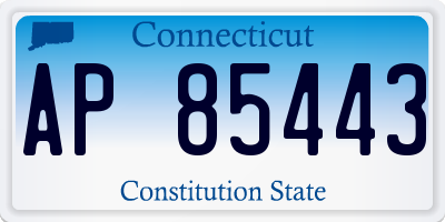 CT license plate AP85443