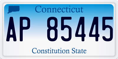 CT license plate AP85445