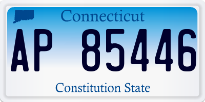 CT license plate AP85446