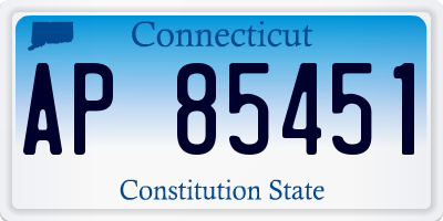 CT license plate AP85451