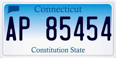 CT license plate AP85454