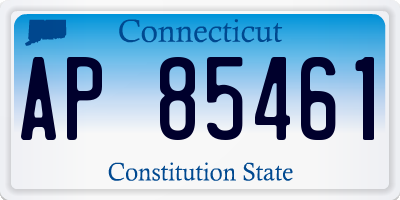 CT license plate AP85461
