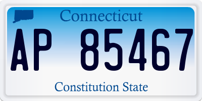 CT license plate AP85467