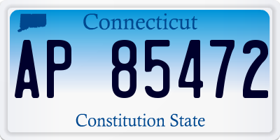CT license plate AP85472