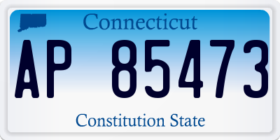 CT license plate AP85473