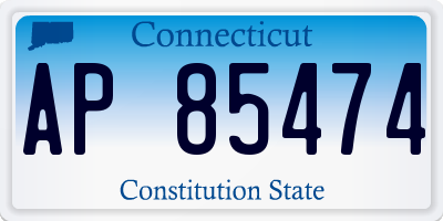 CT license plate AP85474