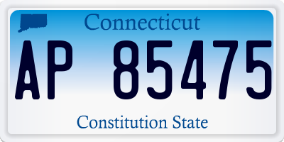 CT license plate AP85475