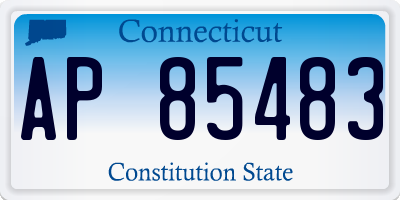 CT license plate AP85483