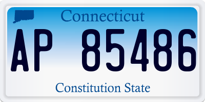 CT license plate AP85486