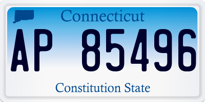 CT license plate AP85496
