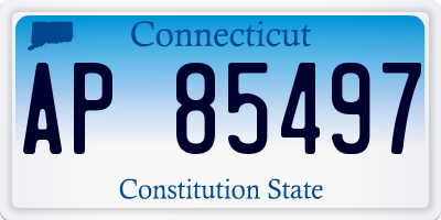 CT license plate AP85497