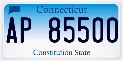 CT license plate AP85500