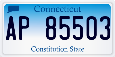 CT license plate AP85503