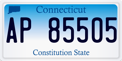 CT license plate AP85505